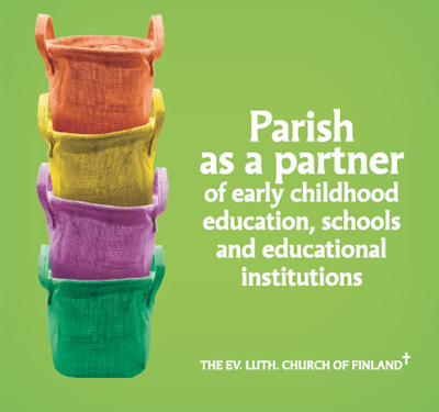 Seurakunta varhaiskasvatuksen, koulun ja oppilaitoksen kumppanina (eng)